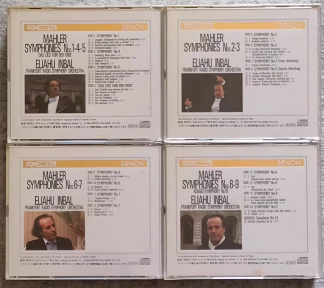 Gustav Mahler – The Complete Symphonies / Eliahu Inbal 16CD Box Set