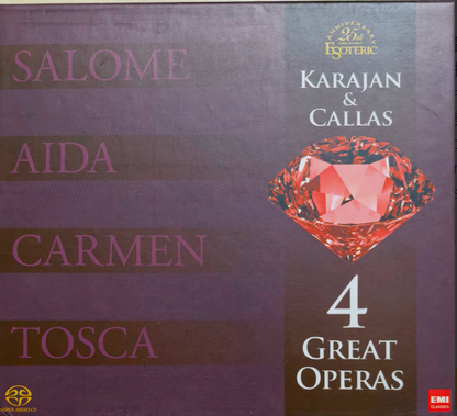 Esoteric Limited Karajan & Callas Four Great Operas Double Layer SACD 9 Disc Box Set