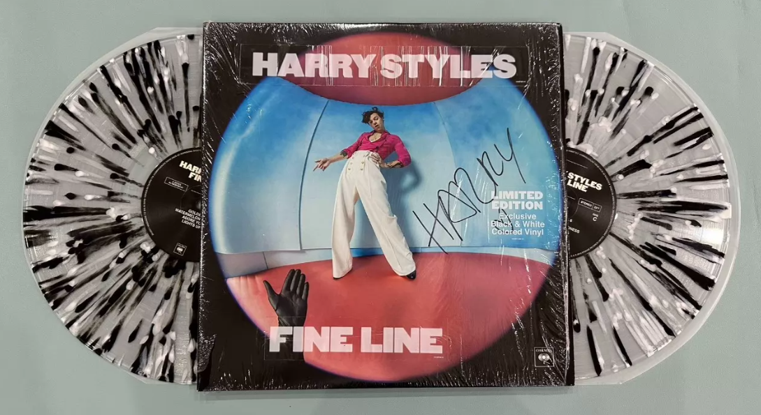 Harry Styles – Fine Line Signed Black & White Splatter Vinyl LP