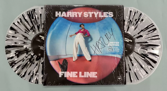 Harry Styles – Fine Line Signed Black & White Splatter Vinyl LP