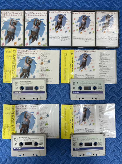 Best Of Paul Mauriat Vol.1~8 PolyGram HK Import Cassette Tapes