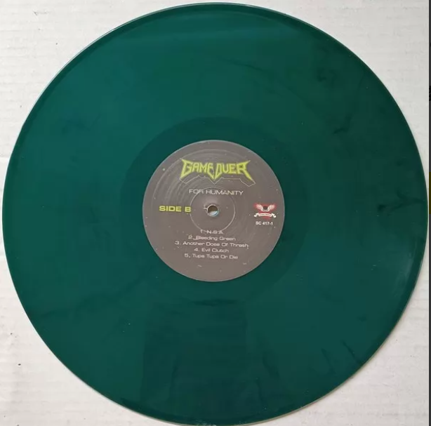 Game Over – For Humanity Green Transparent Color Vinyl LP