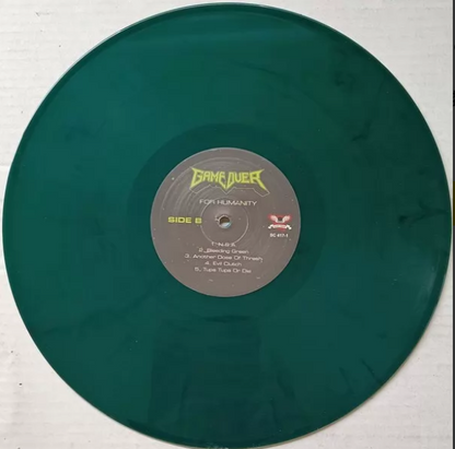 Game Over – For Humanity Green Transparent Color Vinyl LP