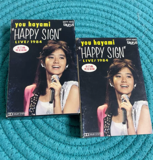 You Hayami – HAPPY SIGN LIVE! 1984 Original Japanese Double Cassette Tape Set
