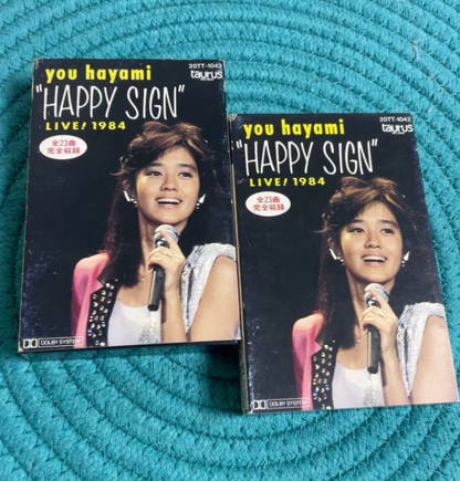 You Hayami – HAPPY SIGN LIVE! 1984 Original Japanese Double Cassette Tape Set