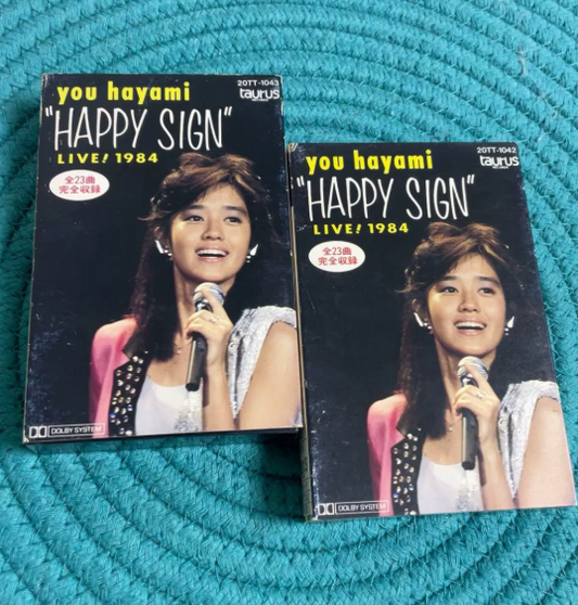 You Hayami – HAPPY SIGN LIVE! 1984 Original Japanese Double Cassette Tape Set