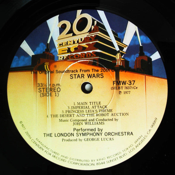 John Williams (4) = John Williams (4), London Symphony Orchestra = London Symphony Orchestra : Star Wars (The Original Soundtrack From The 20th Century-Fox Film) = スター・ウォーズ (オリジナル・サウンドトラック) (2xLP, Album, Gat)