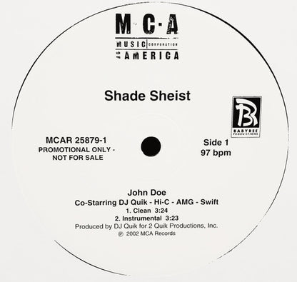 Shade Sheist : John Doe (12", Promo)