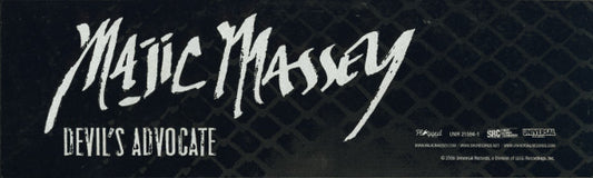 Majic Massey : Devil's Advocate / I Got That (12", Promo)
