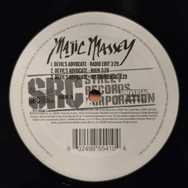 Majic Massey : Devil's Advocate / I Got That (12", Promo)