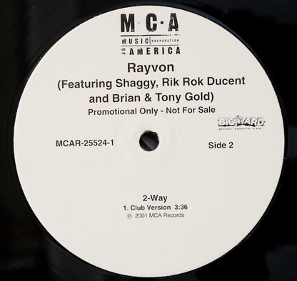 Rayvon Featuring Shaggy, Ricardo "Rik Rok" Ducent & Brian & Tony Gold : 2-Way (12", Promo)