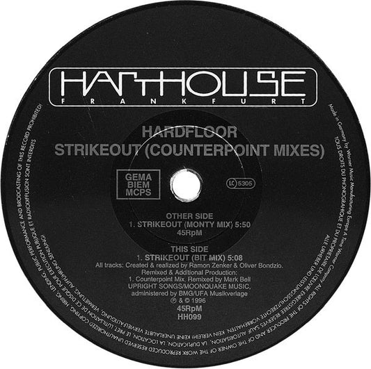 Hardfloor : Strikeout (Counterpoint Mixes) (12", Single)