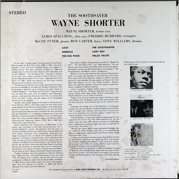 Wayne Shorter : The Soothsayer (LP, Album)