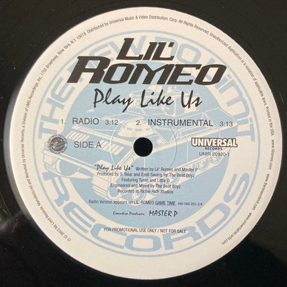 Lil' Romeo : Play Like Us (12", Promo)