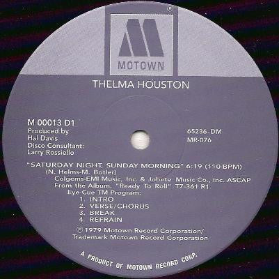 Thelma Houston : Saturday Night, Sunday Morning (12")