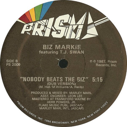 Biz Markie Featuring TJ Swan : Nobody Beats The Biz (12")