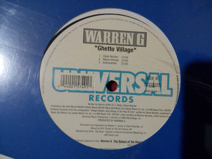 Warren G : Ghetto Village (12", Single)