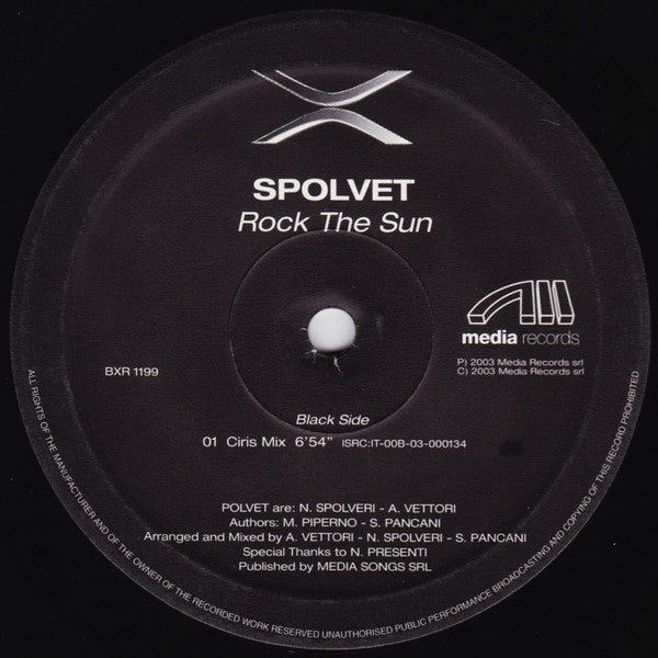 Spolvet : Rock The Sun (12")