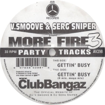 V. Smoove & Serg Sniper : Present... More Fire 3 (12")