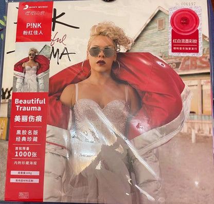 P!NK = 粉红佳人* : Beautiful Trauma = 美丽伤痕 (2xLP, Ltd, Num, Red)