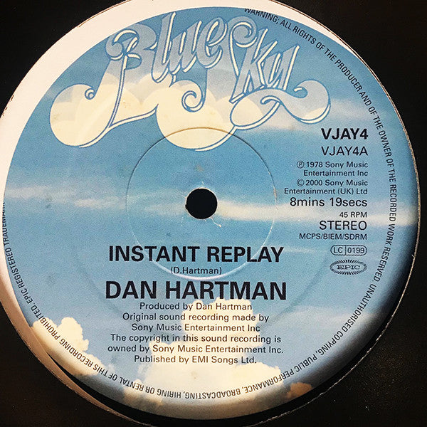 Dan Hartman : Instant Replay / Vertigo/Relight My Fire (12", RE)