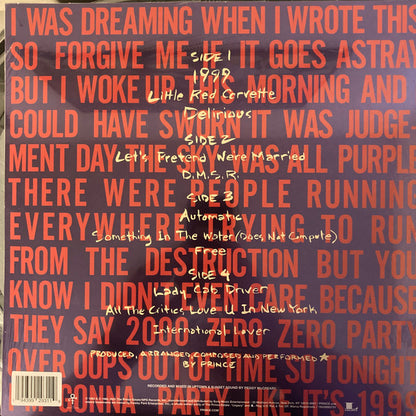 Prince : 1999 (2xLP, Album, RE, RM, Cle)