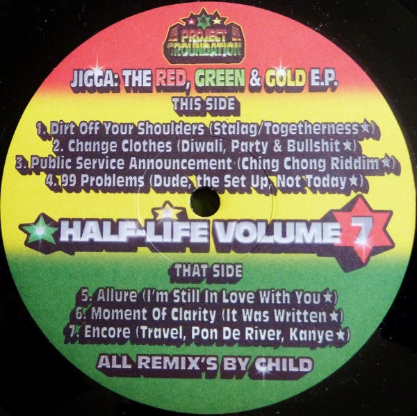 Various : The Red, Green & Gold EP / Half-Life Volume 7 (12", Comp, Unofficial)