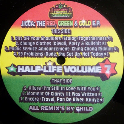 Various : The Red, Green & Gold EP / Half-Life Volume 7 (12", Comp, Unofficial)