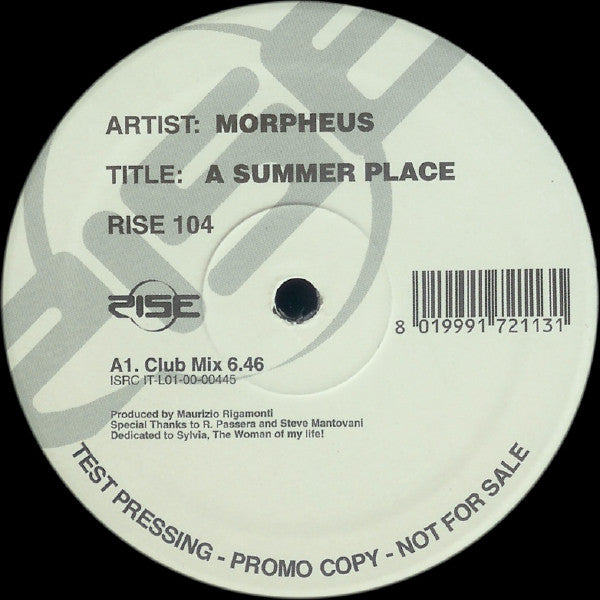 Morpheus (3) : A Summer Place (12", Promo, TP)