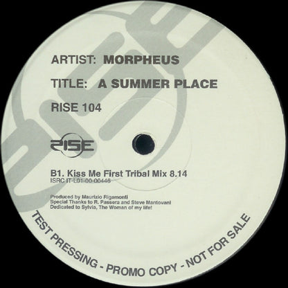 Morpheus (3) : A Summer Place (12", Promo, TP)