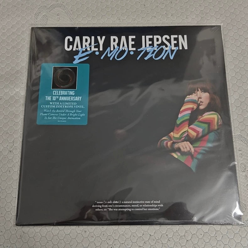 Carly Rae Jepsen – E•MO•TION – 10th Anniversary Zoetrope Vinyl LP, Sealed