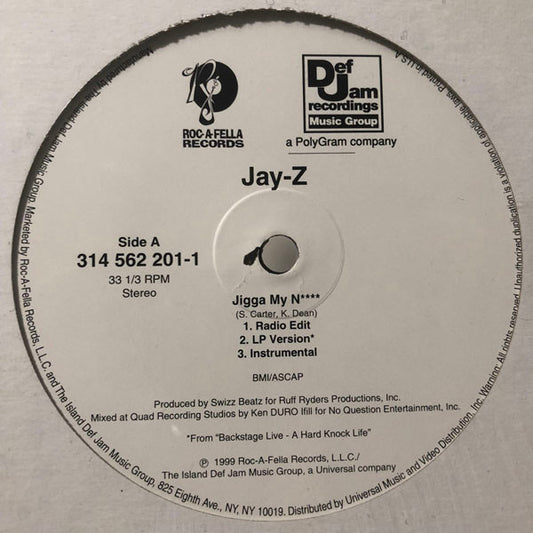 Jay-Z / Beanie Sigel : Jigga My N**** / What A Thug About (12")