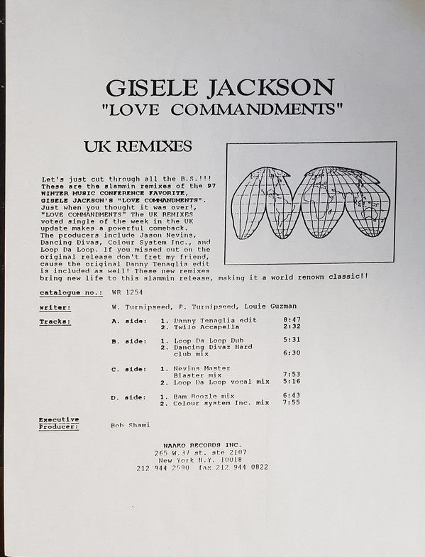 Gisele Jackson : Love Commandments (UK Remixes) (2x12", TP)