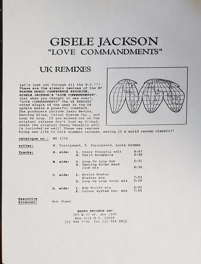 Gisele Jackson : Love Commandments (UK Remixes) (2x12", TP)