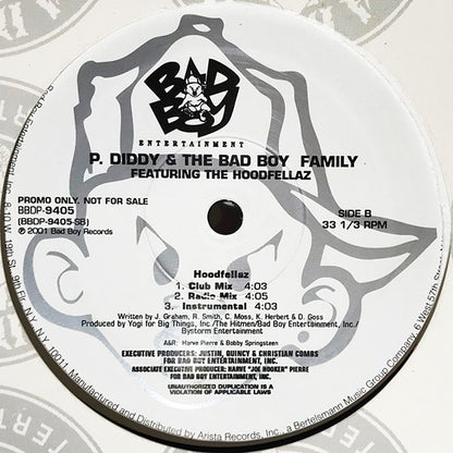 P. Diddy & The Bad Boy Family : If You Want This Money (12", Promo)
