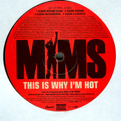 Mims : This Is Why I'm Hot (12", Single)