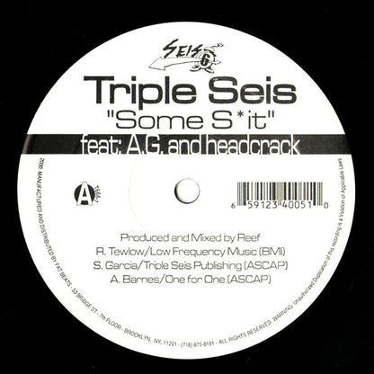 Triple Seis : Some Shit (12")