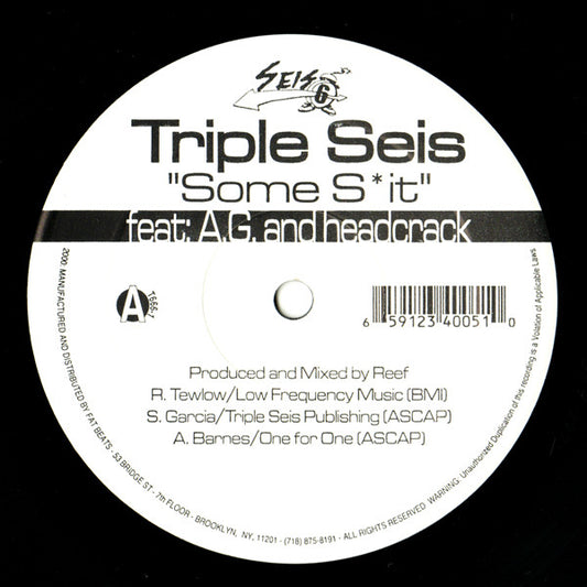 Triple Seis : Some Shit (12")