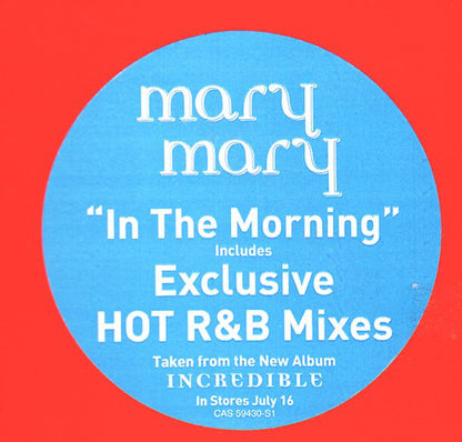 Mary Mary : In The Morning (R&B Mixes) (12")