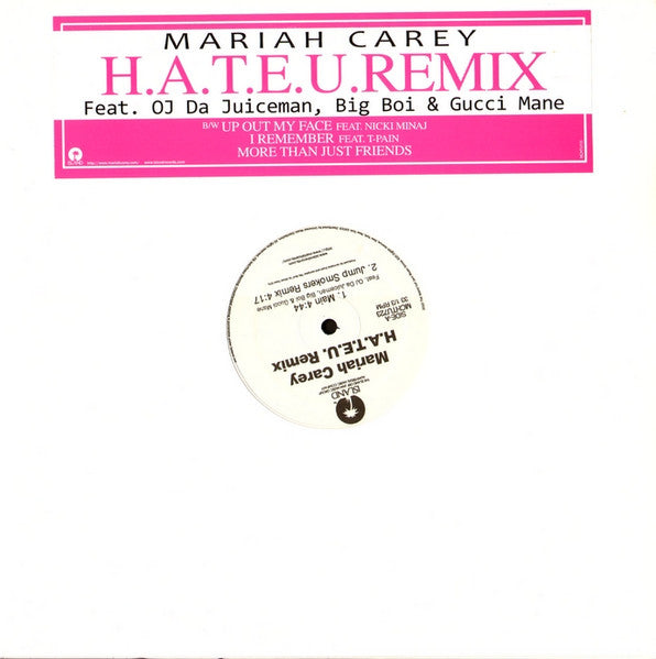 Mariah Carey : H.A.T.E.U. (Remix) (12")