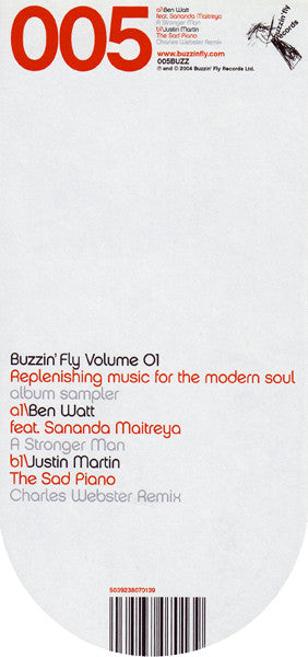 Ben Watt / Justin Martin : Buzzin' Fly Volume 01 - Replenishing Music For The Modern Soul (12", Smplr)