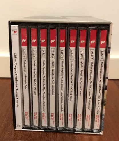 Gustav Mahler - Leonard Bernstein, New York Philharmonic, The London Symphony Orchestra*, The Israel Philharmonic* : The Symphonies Of Gustav Mahler (9xSACD, Album, Ltd, RE, RM, Sin + Box, Comp)