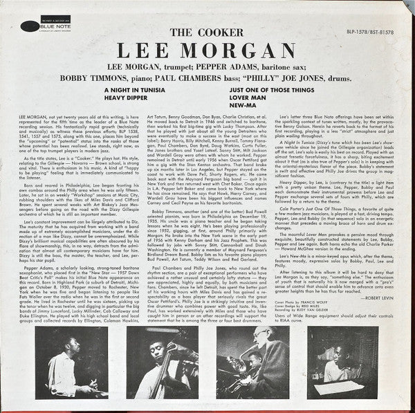 Lee Morgan : The Cooker (LP, Album, RE)