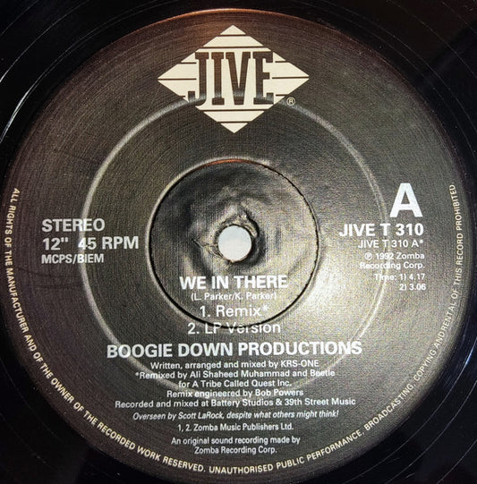 Boogie Down Productions : We In There (12")