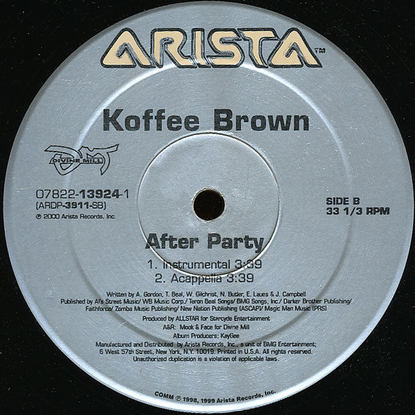 Koffee Brown : After Party (12")