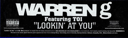 Warren G Featuring Toi (11) : Lookin' At You (12", Single)