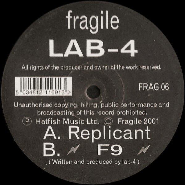 Lab 4 : Replicant / F9 (12")