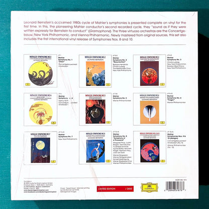 Mahler* / Leonard Bernstein : Complete Symphonies (LP, RE, RM + 2xLP, RE, RM + 2xLP, RE, RM + LP, RE,)