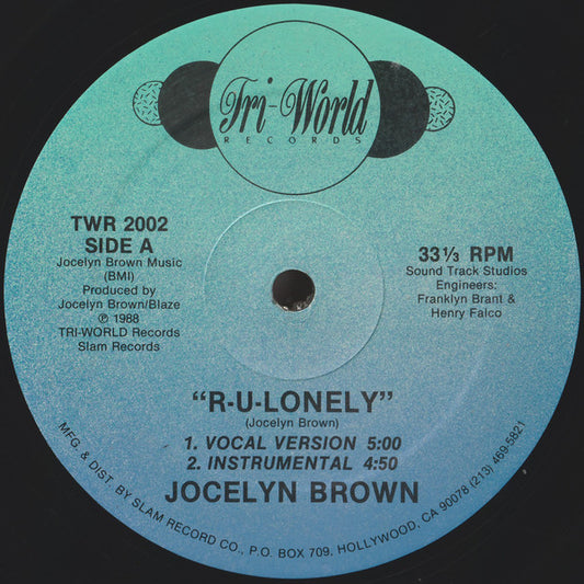 Jocelyn Brown : R-U-Lonely (12")