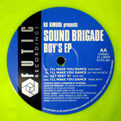 Ko Kimura Presents Sound Brigade : Boy's EP (12", EP, Yel)